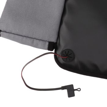 Portable Heated Seat Cushion USB Heated Seat Cushion Adjustable Temperature Heated Chair Cushion for Fishing Camping Light Gray