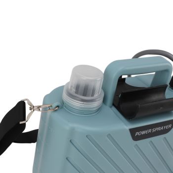 Electric Plant Sprayer Battery Powered 5L with 3 Nozzles Retractable Wand Adjustable Shoudler Strap Garden Sprayer for Lawn Blue