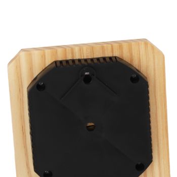 Wooden Sauna Hygrothermograph Golden Plate 0 to 120 Celsius 0 to 100 Humidity Sauna Thermometer for Indoor Family