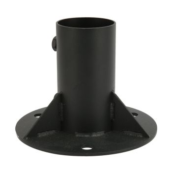 Chain Link Fence Pole Floor Flange Base Flange Heavy Solid Fence Post Concrete Mount for Holding Fence Mailbox Flag Round Posts 65mm / 2.6in