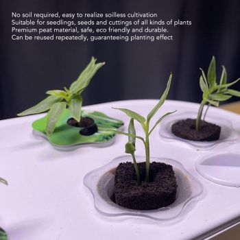 50 Pcs Seedling Block Peat Planting Block for Gardening Hydroponics Soilless Cultivation Plants Germination HRD TN0415