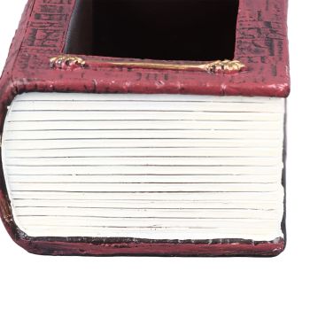 Book Shaped Succulent Pot Vintage Decorative Succulent Plant Pot Resin Flowerpot for Balcony Desktop Windowsill