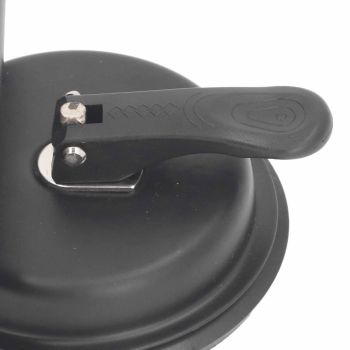 Universal Suction Cup Flag Pole Bracket Vehicle Flagpole Bracket Multi Function Flag Pole Holder Aluminum Alloy Silicone Black