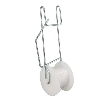 10pcs Tomato Roller Hooks Galvanized Steel Wire PP Heat Resistant Space Saving 15m Twine Vine Crop Trellis Roller Hooks for Cucumber Loofah Grapes
