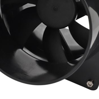 10W 12V Solar Powered Exhaust Fan for Round Pipe ABS Solar Panel Ventilation Fan Kit for Pet House Chicken Coop RV Greenhouse