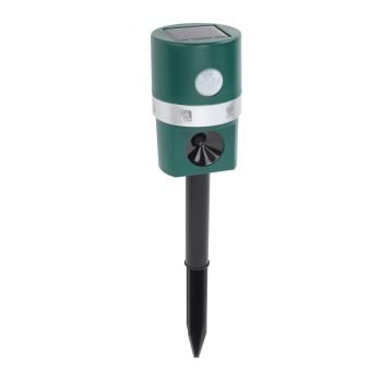 Ultrasonic Solar Animal Repeller Professional LED Solar Powered Bird Repeller with PIR Motion Sensor for Garden Yard Farm