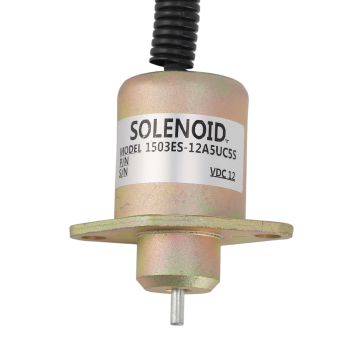 12V Fuel Shut Off Solenoid Valve 1503es 12a5uc5s Accurate Anti Interference Generator Fuel Shutdown Stop Solenoid for Replacement