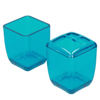 4PCS Bathroom Set Soap Dispenser Toothbrush Holder Wash Cup Soap Dish Bathroom Supplies