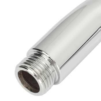 Shower Head Extension with Flange S Shape Shower Arm Wall Mount Rotatable Stainless Steel Shower Pipe for Bathroom Electroplate