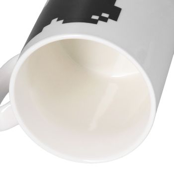 Ceramic Cup Heart Pattern Heat Sensitive Changing Color Mug for Home Office Restaurant Bar Use