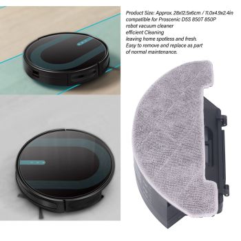 Robot Vacuum Water Tank Mop Cloth for Proscenic D5S 850T 850P Robot Vacuum Cleaner