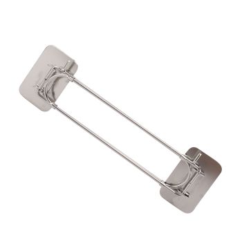 RV Corner Storage Bar Stainless Steel Adjustable Steel Rod with Hook for Securing