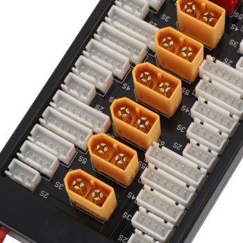 LiPo Charging Board Highly Efficient Stable Safe XT60 Plug Heat Resistant Lipo Parallel Charging Board for Electric Vehicle Toys