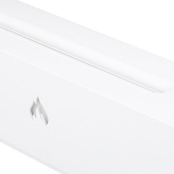 Flame Air Diffuser 3D Fireplace Appearance Multi Colored Fire Automatic Power Off Protection 320ml Silent Flame Mist Air Humidifier for Bedroom Office White