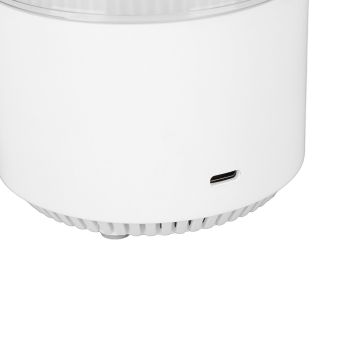 Essential Oil Diffuser Humidifier Simulation Volcano 200ml with Colorful Light Low Noise Desktop Humidifier for Home Bedroom Office White