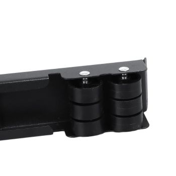 Heavy Duty Extendable Appliance Rollers Mobile Washing Machine Base Furniture Washing Machine Dolly with 24 Roller Brake Black