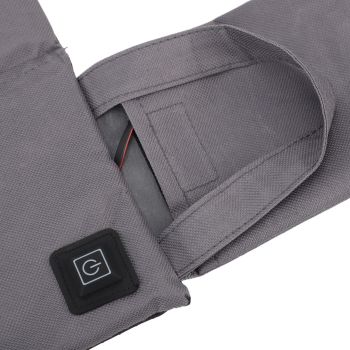 Heated Chair Cushion 3 Temperature Adjustable USB Warm Chair Pad Portable Foldable Heated Cushion for Office Fishing Stadium