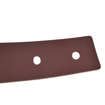 Artificial Leather Luggage Handle Modern Single Hole Concealed Cabinet Pull for Door WardrobeDark Brown