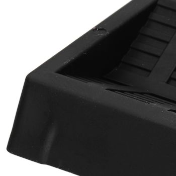 6PCS Furniture Cups Bed Stoppers Rubber Caster Cups Furniture Coasters for Bed Chair Cabinet Sofa Closet Black
