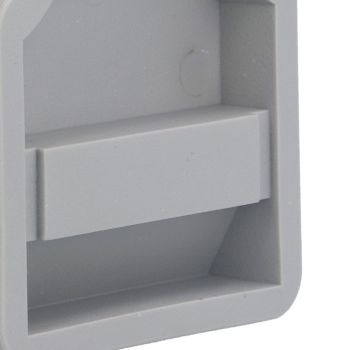 4Pcs U Shape Casters Door Stopper Anti Sliding Furniture Wheels Cups Protectors for Sofa Bed Chair Gray