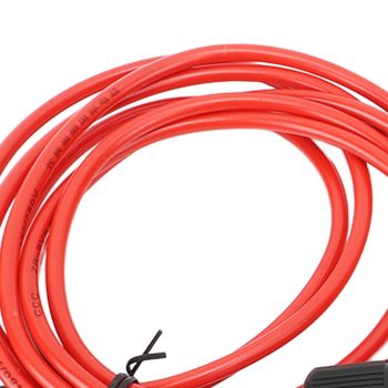 2m 6.6ft 12AWG Solar Panel Extension Cable Wire with Female and Male Connector Red Black 2.5mm²