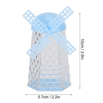 12PCS Windmill Shaped Candy Box Plastic Candy Case Container for Wedding Favor Baby Shower Decor