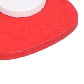 100Pcs Red Wooden HeartShaped Ornament SelfAdhesive DIY Hand Made Home Decoration