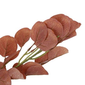 Fake Leaves Fabric Simulated Exquisite Greenery Eucalyptus Garland for Home WeddingRed
