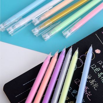 2pcs Highlighters Set Marker Pens Suitable for Journaling Highlighting Underlining Taking Notes Pink