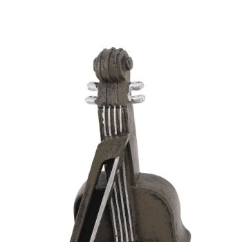 Vintage Design Violin Clock Rests On A Sheet Music Book Resin Violin Model Clock For Favorite Conductor Music Teacher Student