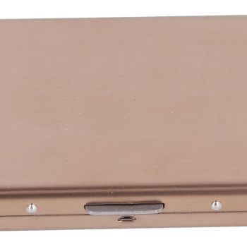 Credit Card Holder Protector Stainless Steel Credit Card Wallet Business Card Case for Men and WomenRose Gold