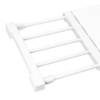 Tension Shelf Adjustable Closet Divider 24cm Width Storage Rack for Cabinet Wardrobe 30 ~ 40cm / 11.81 ~ 15.75in