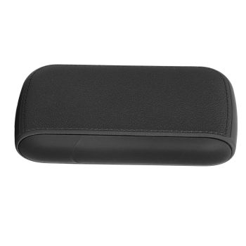 Cigarette Case 10 Capacity Carrying Box Leather Texture One Hand Operation ABS Portable Cigarette Pocket Holder for Men Black