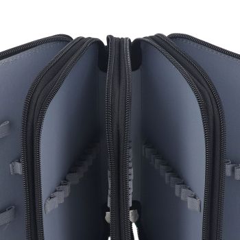 Colored Pencil Case Pencil Holder with Zipper Closure Large Capacity Pencil Case Foldable Colored Pencil Bag Cartoon Black 4 Layers 72 Holes