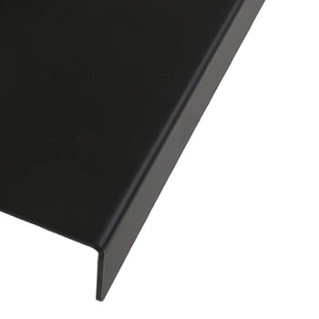 Acrylic Tilted Computer Keyboard Holder Low Front Lip Polished Finish Keyboard Riser Keyboard Holder for Office Black