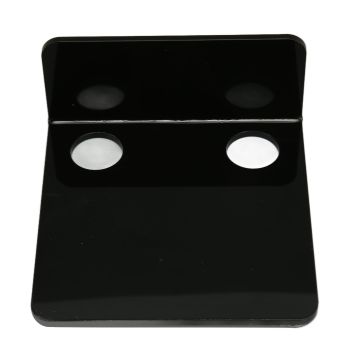 3 PCS Small Security Cameras Wall Shelf with 6 Cable Clips 10PCS Tapes Acrylic Waterproof Drill Free Adhesive Floating Shelf for Speakers Black