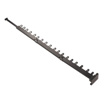 Clothes Hanger Rack Wall Mounted Hole Free Retractable Aluminum Laundry Drying Rack for Indoor Balcony 3 Fold