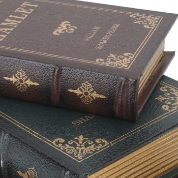 Decorative Vintage Book Shaped Trinket Storage Box Decorative Book Boxes for Office Model Photo Prop Green