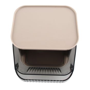 Tea Bag Storage Rack Multifunctional Desktop Office Desk Capsule Coffee Standing Box Plastic Acrylic Gray