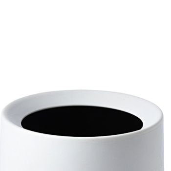 Desktop Trash Can Animal Pattern Cute Portable Mini Waste Basket for Study Office 1.5L White