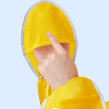 Electric Bike Raincoat Enlarged Protection Oxford Cloth Adults Sleeve Rain Poncho for Cycling Golden Yellow 5XL