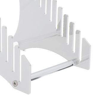 Record Storage Holder 12 Slots Acrylic Vinyl Record Organizer Easy Assembly Access Record Stand for Music Collection Album Transparent