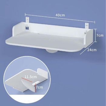 Wall Mount Projector Shelf Rack Punching Free Versatile Space Saving Decorative Projector Storage Rack for Bedroom Office Large Size