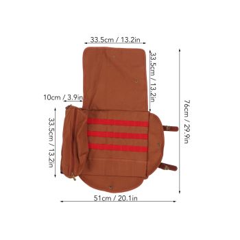 Bartender Roll Bag Carrying Bag with Shoulder Strap Large Capacity Waterproof Barware Tool Bag for Party Camping Travel
