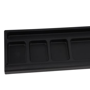 Keyboard Wrist Rest Pad Ergonomic Soft Prevent Slip Keyboard Wrist Support with Partition Storage Case for Office Black