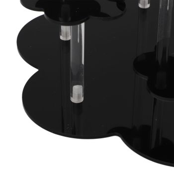 Acrylic Display Stand Figures Perfume Organizers Storage Risers Cupcake Dessert Conutertop Desktop Decoration Organizer Black