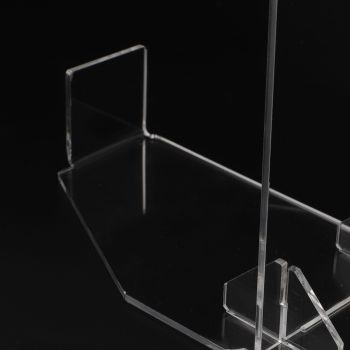 Lightsaber Display Stand Acrylic Desktop Lightsaber Display Holder Rack Wand Stand Dagger Dispaly Stand with Anti Slip Pad Transparent