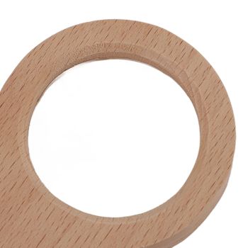Wood Magnifying Glass Small Portable Smoothing Sturdy Multi Purpose Wooden Magnifier for Book Reading Study Home