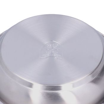Stainless Steel Plate 304 Food Grade Material Stainless Steel Rounded Deepen Dish for Eating18cm/7in