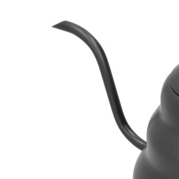 PTFE Stainless Steel Tea Pot Coffee Kettle Gooseneck Spout Pour Over Coffee Maker Drip Kettle Black1.2L
